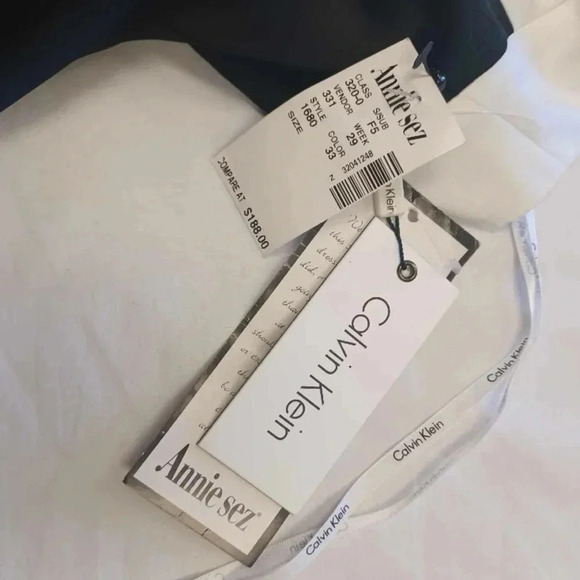 Calvin  Klein Formal Black & White Mini Dress Size 8 - Picture 7 of 9